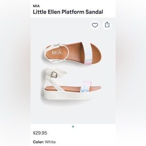 Size 13 Mia little girl platform sandal. Gently used.